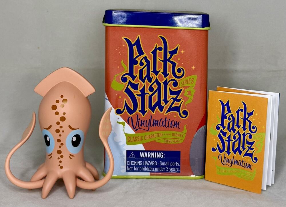 Disney Vinylmation Park Starz Series 1 Squid 20,000 Leagues Under the Sea w/Tin